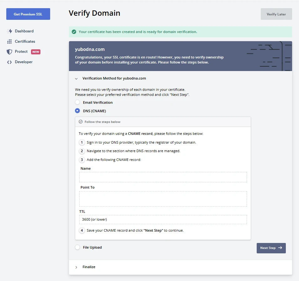 图片[4]-使用 ZeroSSL 免费 SSL 证书手动部署到 Nginx（90 天证书 + DNS 验证完整教程）-微生之最